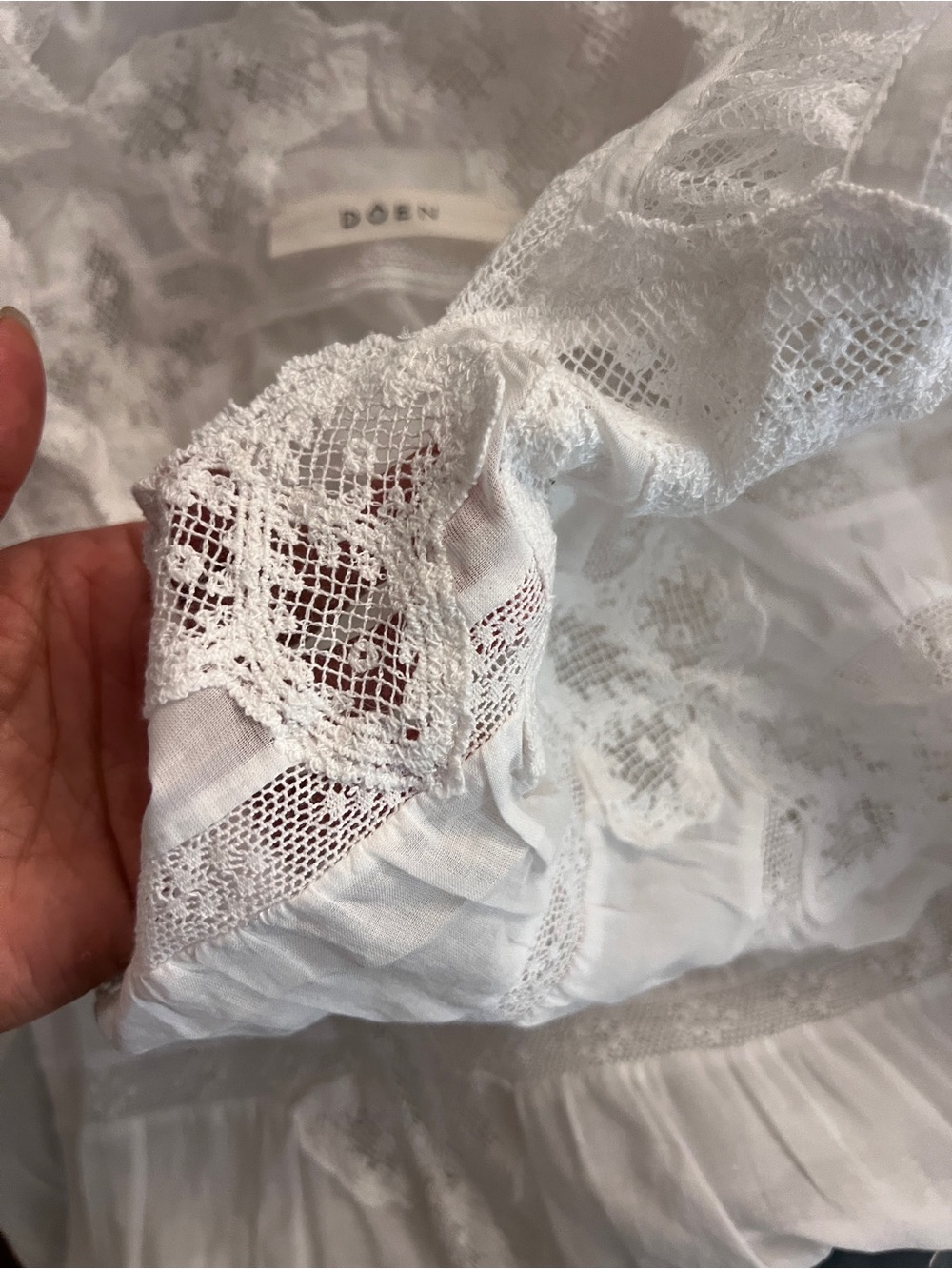 Doen White Lace Maxi Dress - Picture 9 of 16